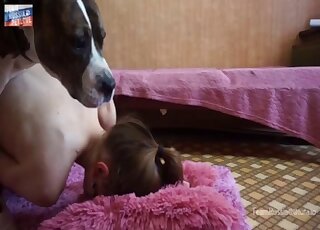 Bubble butt zoophile getting boinked real deep