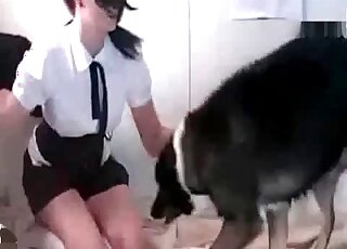 High schooler gets to fuck hot animals here - 일본 동물 포르노 